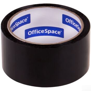 Клейкая лента упаковочная OfficeSpace, 48мм*40м, 45мкм, черная