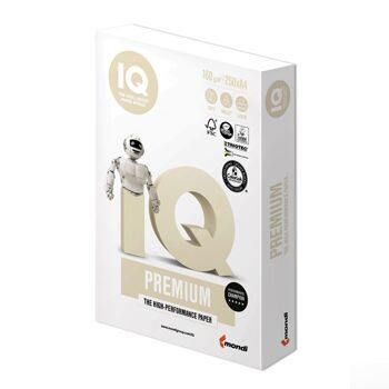 Бумага IQ PREMIUM, А4, 160 г/м2, 250 л., класс "А", Австрия, белизна 170% (CIE)