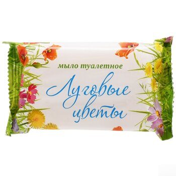 Мыло туалетное ММЗ "Стандарт. Луговые цветы", флоу-пак, 90г