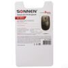 Мышь беспроводная SONNEN M-3032, USB, 1200 dpi, 2 кнопки + 1 колесо-кнопка, оптическая, черная