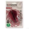 Мышь беспроводная SONNEN WM-250Br, USB, 1600 dpi, 3 кнопки + 1 колесо-кнопка, оптическая, бордовая