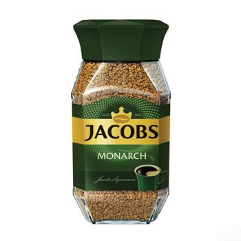 Кофе растворимый JACOBS "Monarch", сублимированный, 95 г, стеклянная банка