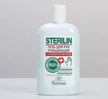 Антисептик гель для рук очищающий Sterilin, 250 мл