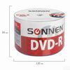 Диски DVD-R SONNEN 4,7 Gb 16x Bulk, КОМПЛЕКТ 50 шт., 512574