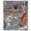 Тетрадь предметная "COLLAGE" 48 листов, TWIN лак, ИСТОРИЯ, клетка, подсказ, BRAUBERG, 403997