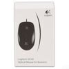 Мышь проводная LOGITECH B100, USB, 2 кнопки + 1 колесо-кнопка, оптическая, черная